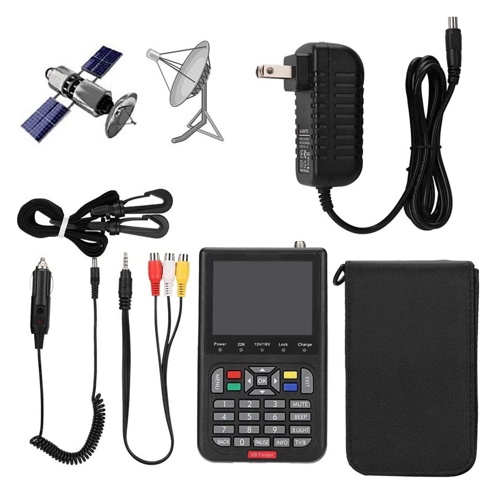 【中古】交通信号ファインダ 人工衛星ファインダ デジタル土ファインダ 世界的版 V8 Finder 2 Finder2 米突 人工衛星交通信号 SatFinder DVB-S2X／S2／S H.264 Vs WS6933