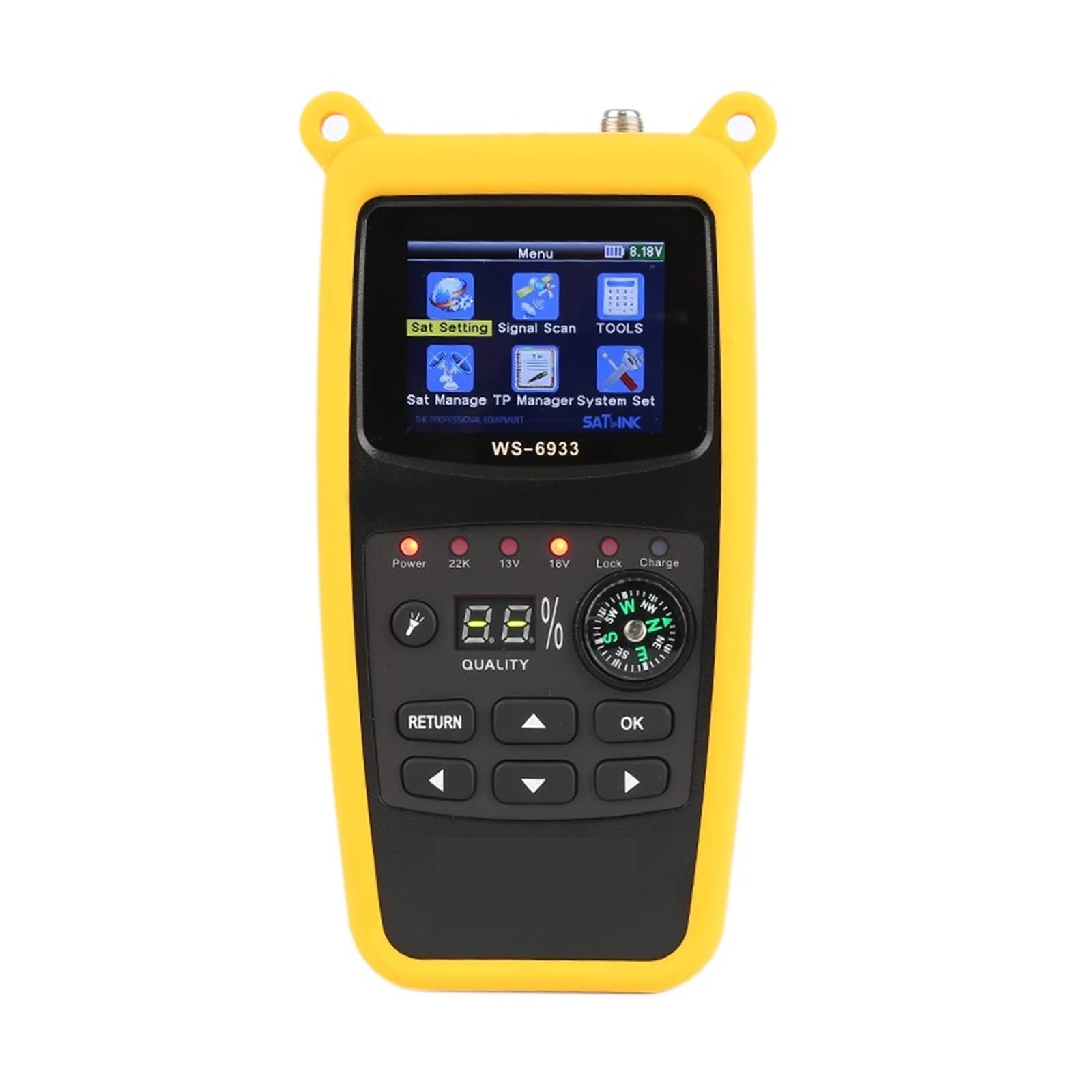 【中古】交通信号ファインダ 人工衛星ファインダ デジタル土ファインダ 人工衛星 受信システム LCD 見せびらかす Dvb-s2 2.1 in 人工衛星 ファインダ 米突 固定ディスク TV ラジオ受信機用