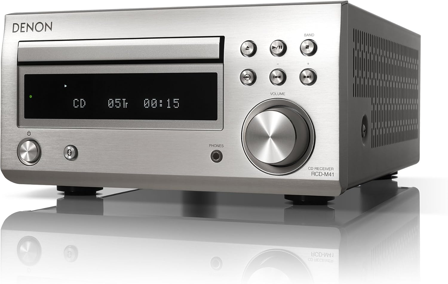 【中古】CD受信システム RCD-M41 しろがね色 Bluetooth相応う 広広としたFM AM／FMラジオ受信機