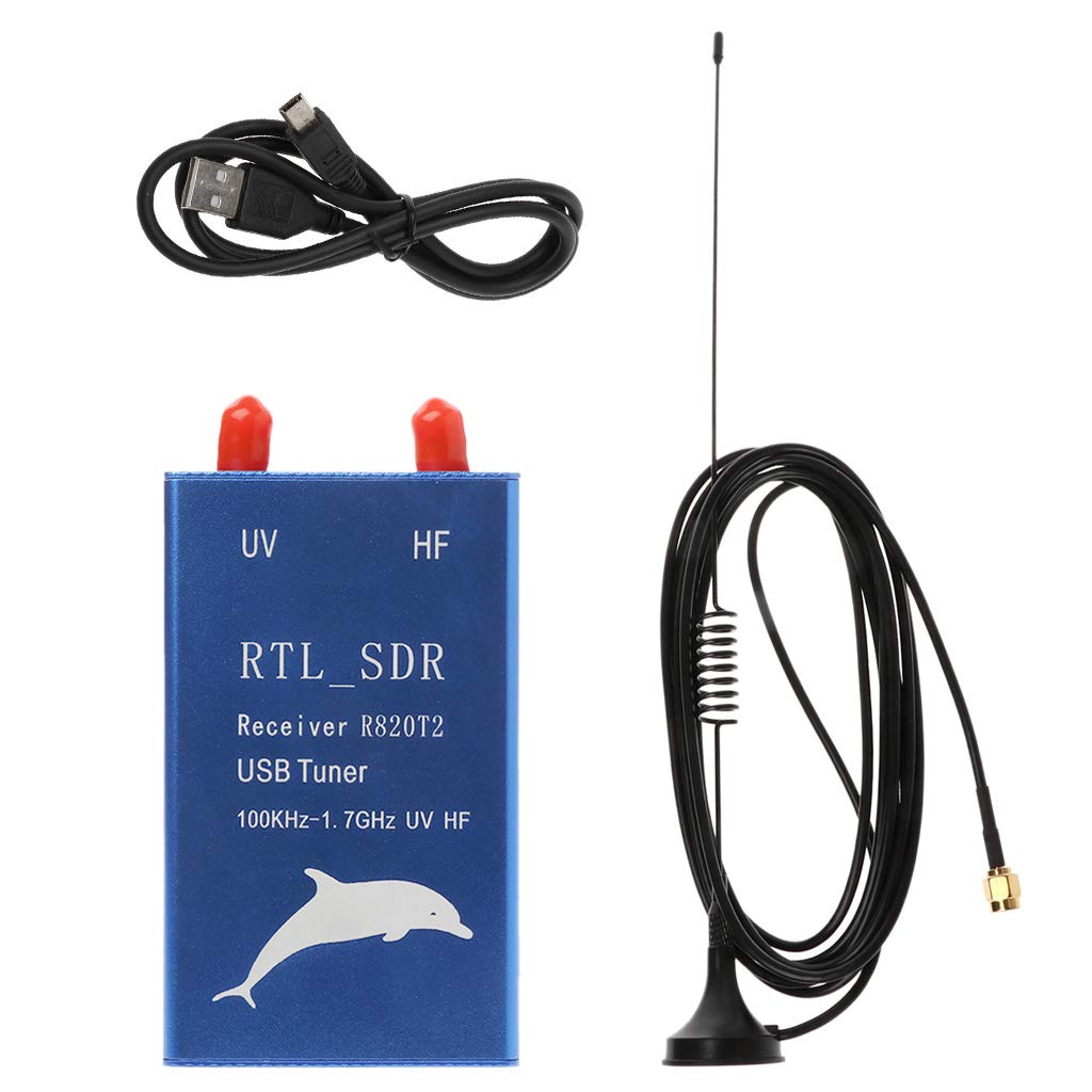 【中古】(非常に良い)RTL2832U+R820T2 100KHZ-1.7GHz UHF VHF HF RTL USBチューナーレシーバーFMラジオ