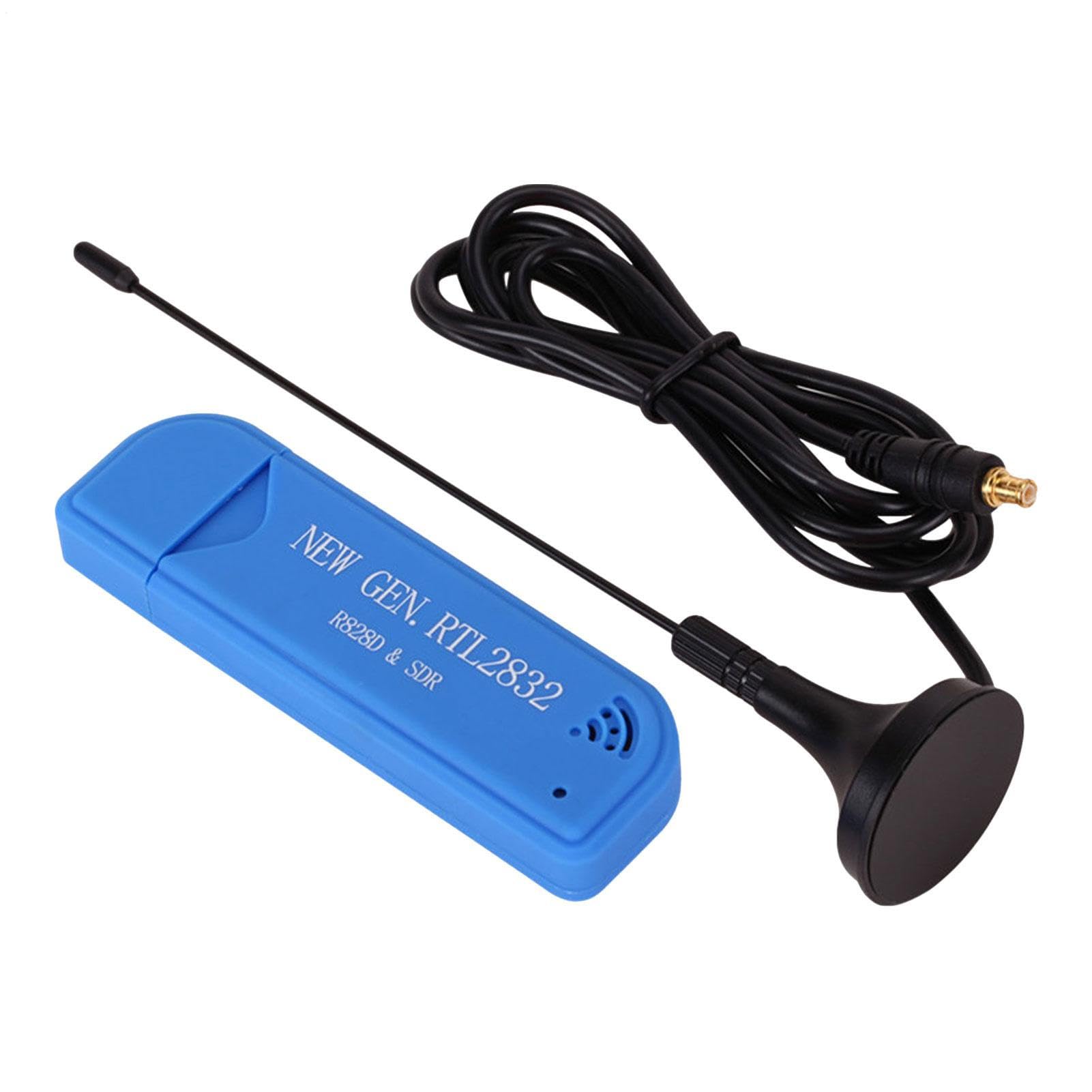 【中古】(非常に良い)SDR Radio Receiver-RTL2832Uチューナー、ブロードバンドUSBスティック| NFM FM DSB USB LSB CWレセプションモードを備えたデジタルレシピエントラジオアマ