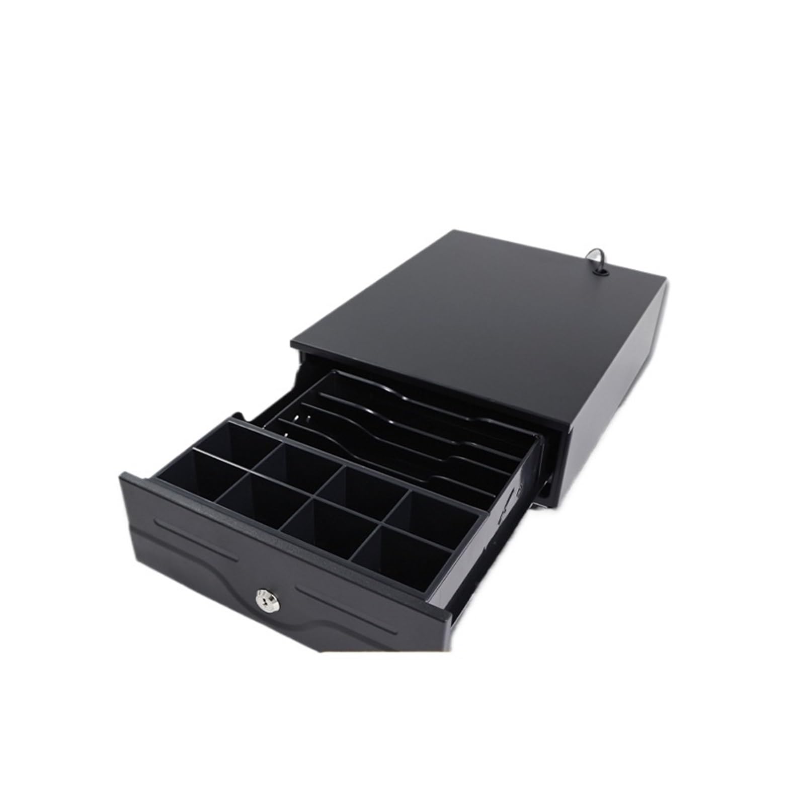 【中古】(非常に良い)レジ電子レジスター 現金管理システム キャッシュドロワー商業用キャッシュレジスター、240 3スピードロック可能スーパーマーケットコンビニエンスストアキャッシュレジスターチケットホルダーキャッシュボ