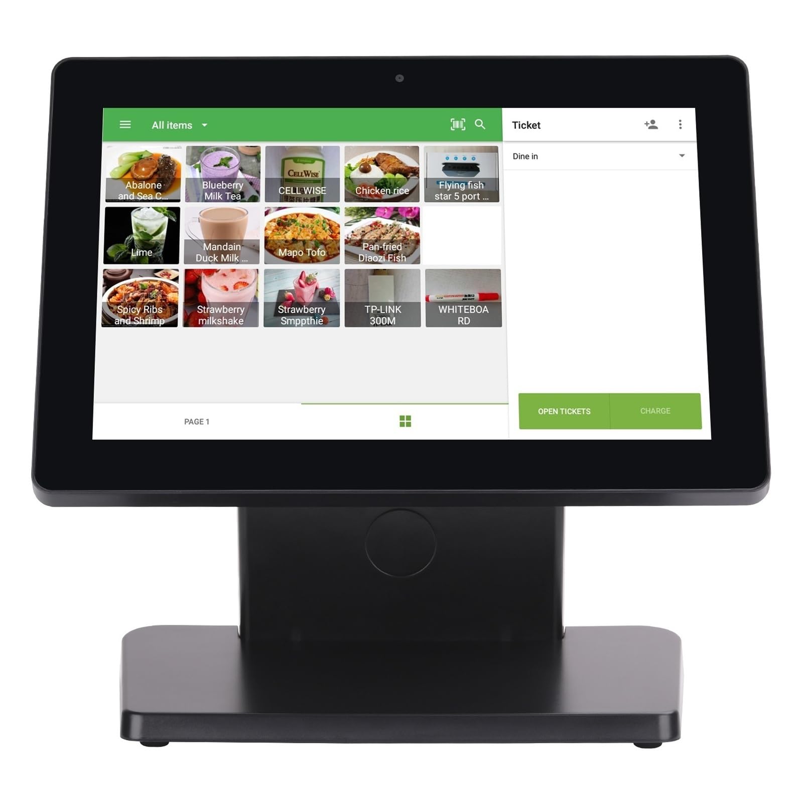 【中古】陰電子金銭登録器 12インチタッチスクリーンタブレットPOSシステムキャッシュレジスター（食べ物屋・受け売り業向けソフトウエア付き添い人） 百貨店、買い出しショッピングセンター、食べ物屋、受け売り店などの実業界に適しています