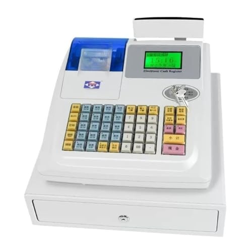 【中古】(非常に良い)業務用電子レジスター、小額請求書、レシートプリンター、顧客向け LCD ディスプレイ、キャッシュマネジメントシステム、キャッシュドロワー、POS マシン、電子レジスター、業務用レジスター、中小企業、