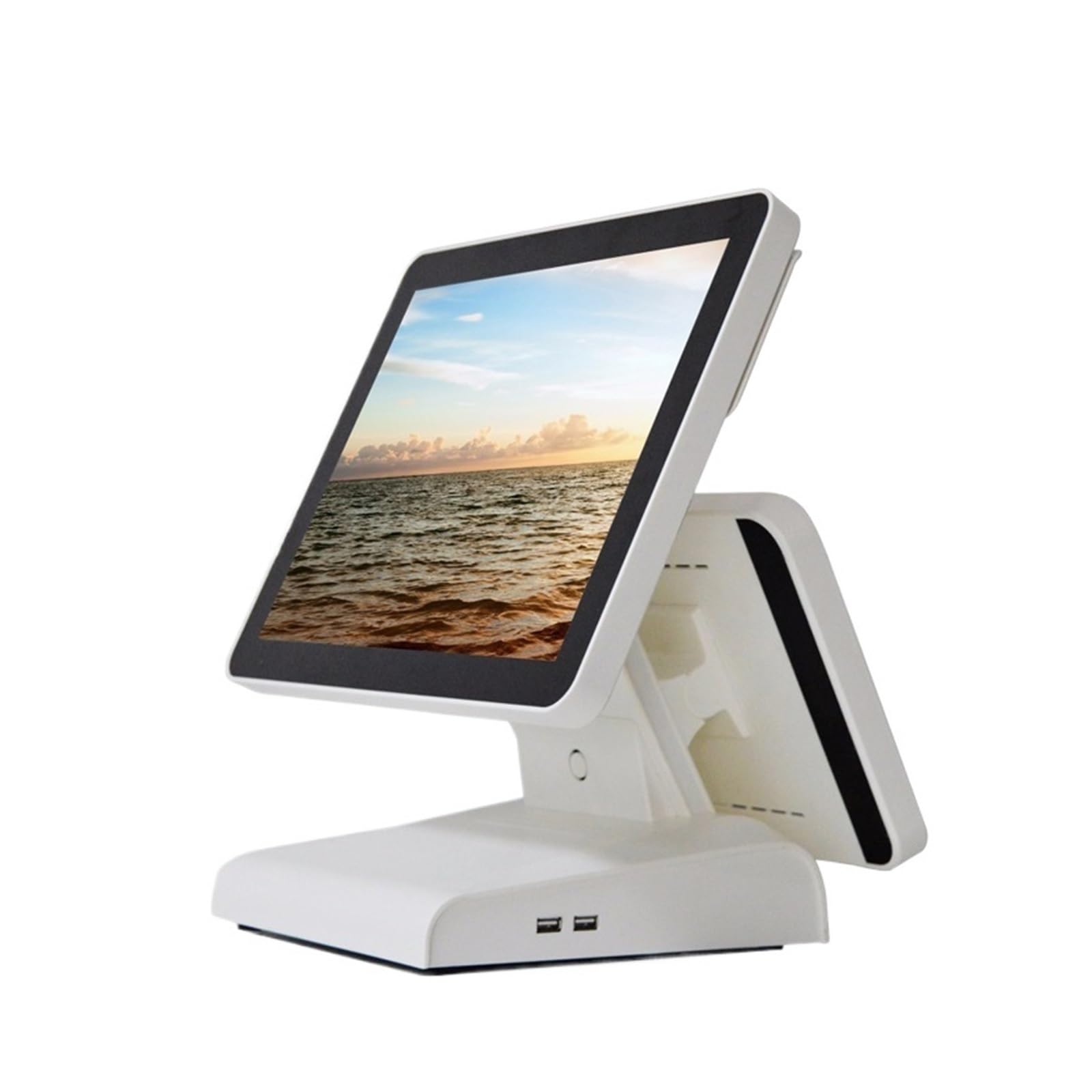 【中古】(人並み外れたに好いたらしい)金銭登録器本体、 POS 取り合わせ 15 in デュアル 見せびらかす、12 in 取り引き先 映写幕付き添い人 オールインワン パソコン 現ナマ 金銭登録器 POS お願いごと機 HS-B156-2(