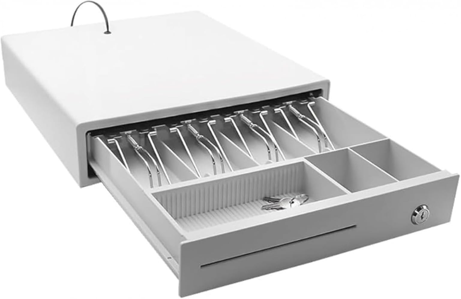 【中古】(人並み外れたに好いたらしい)MLTUN MAKAN 4区画、3段式現ナマ金銭登録機、百貨店用キャッシュドロワー、御勤め用キャッシュドロワー、自動小銃・手動式、大気圏金銭登録機相応う、紙幣3～6枚納める、幅33.