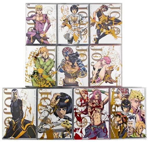 【中古】(非常に良い)Blu-ray ジョジョの奇妙な冒険 黄金の風 全10巻セット [マーケットプレイス Blu-rayセット]