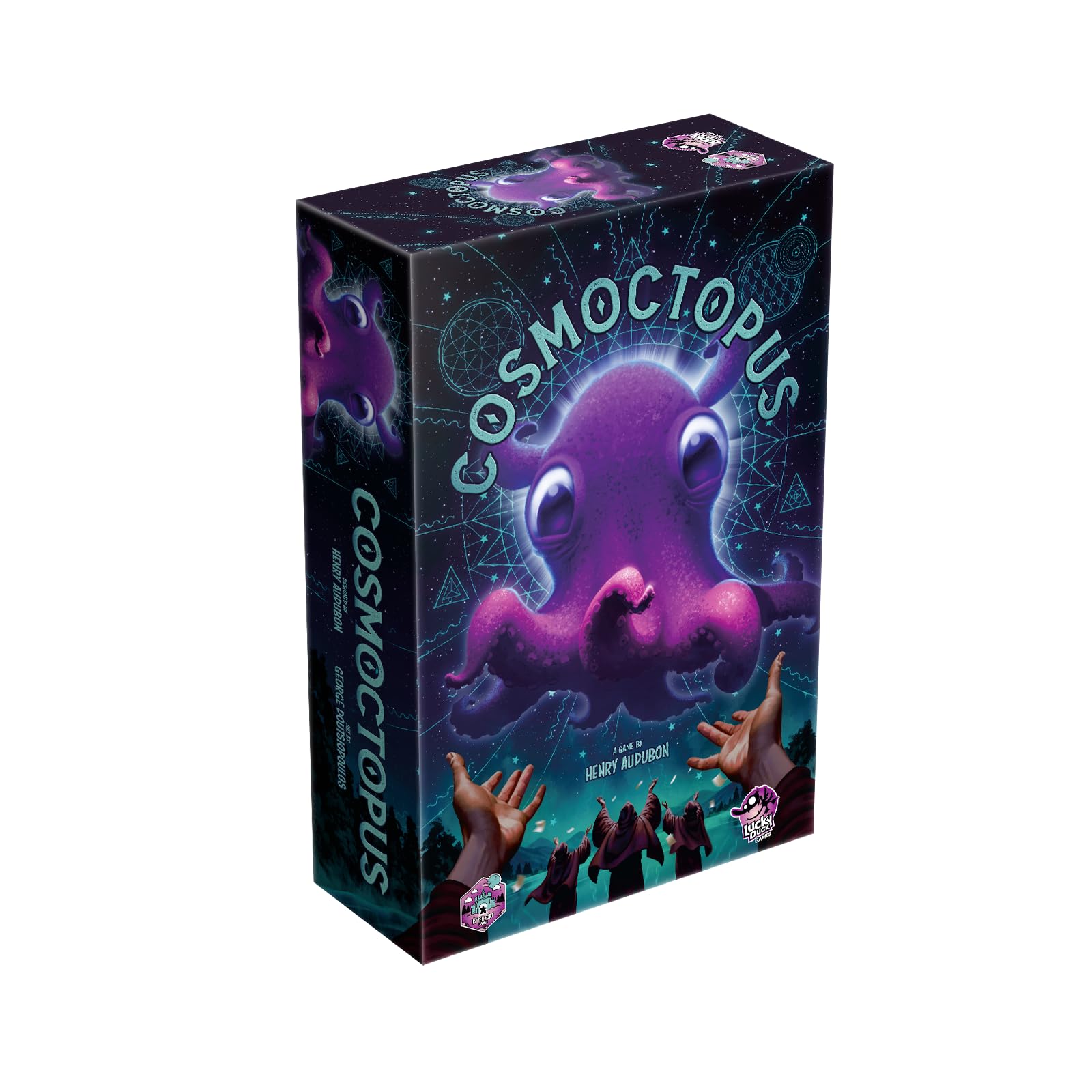 【中古】Lucky Duck Games Cosmoctopus ボードゲーム - エンジン構築 触手集合 戦略ゲーム 楽しいファミリーゲーム 子供と大人向け 対象年齢14歳以上 1-4人プレイ 60~90分プレイ