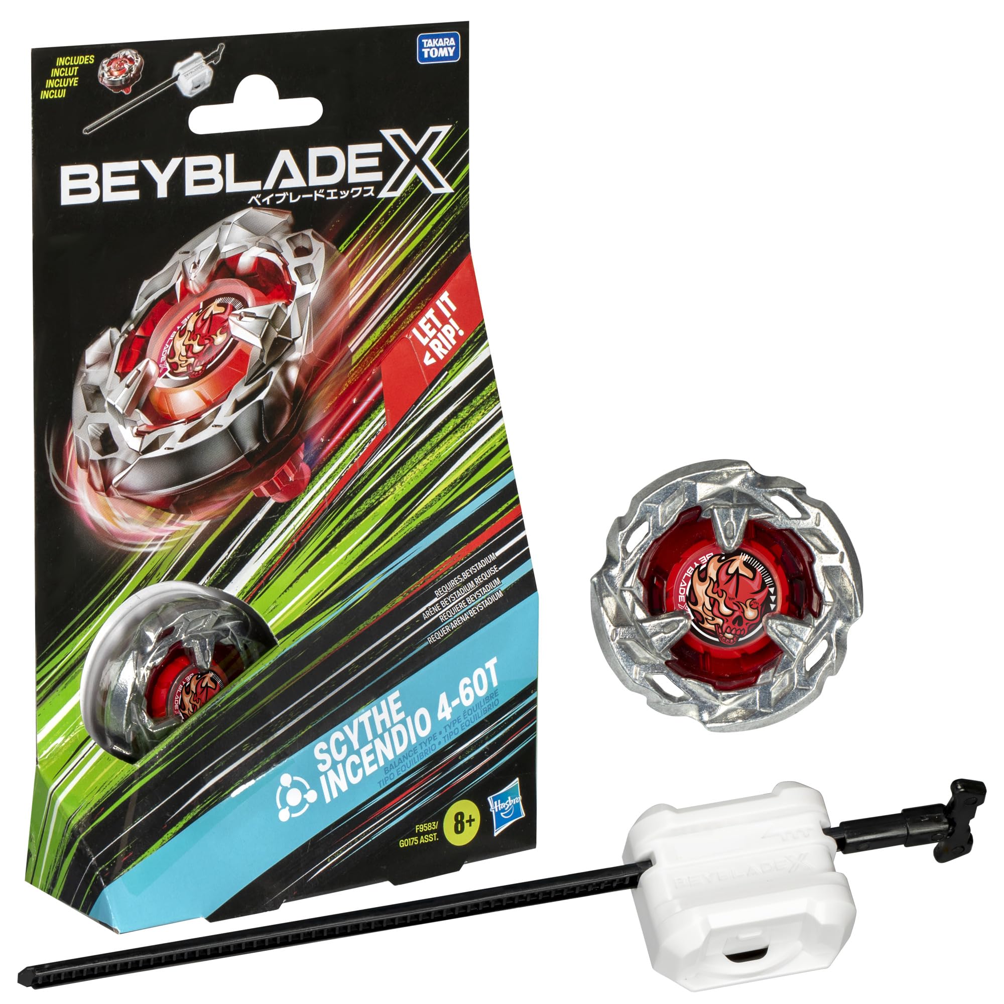 【中古】ベイブレード X 鎌 Incendio 4-60T スターターパックセット 8歳の男の子と女の子のためのバトルトップおもちゃ 8,198円