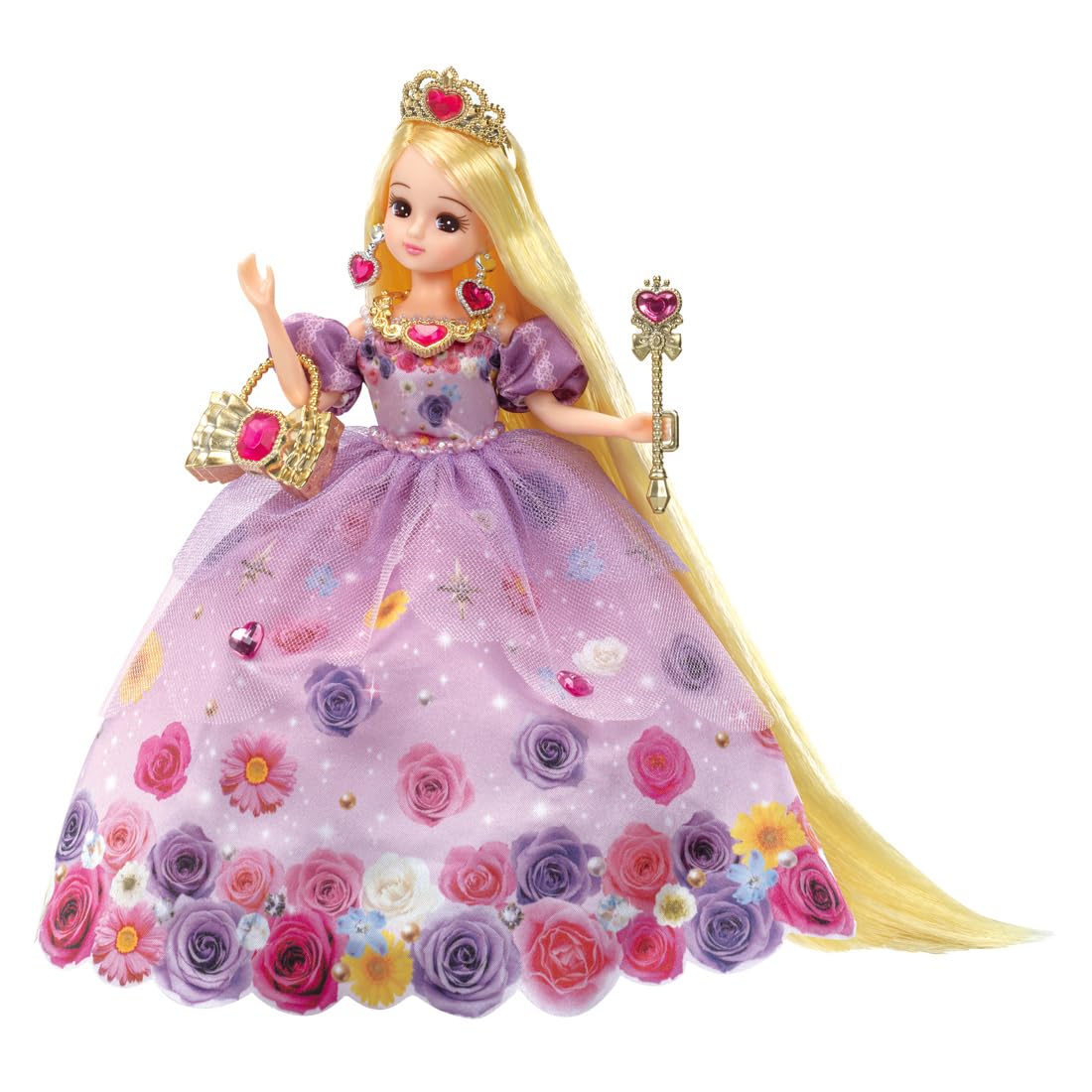 【中古】タカラトミー リカちゃん ドール LD-31 ファンタジープリンセス フラワーロングヘアーリカちゃん 着せ替え おままごと おもちゃ 3歳以上
