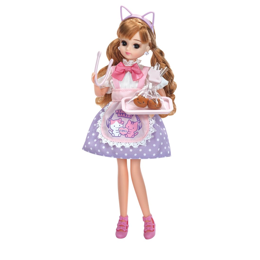 【中古】(非常に良い)タカラトミー(TAKARA TOMY) リカちゃん ドレス LW-13 ねこねこベーカリー ドレスセット 着せ替え おままごと おもちゃ 3歳以上