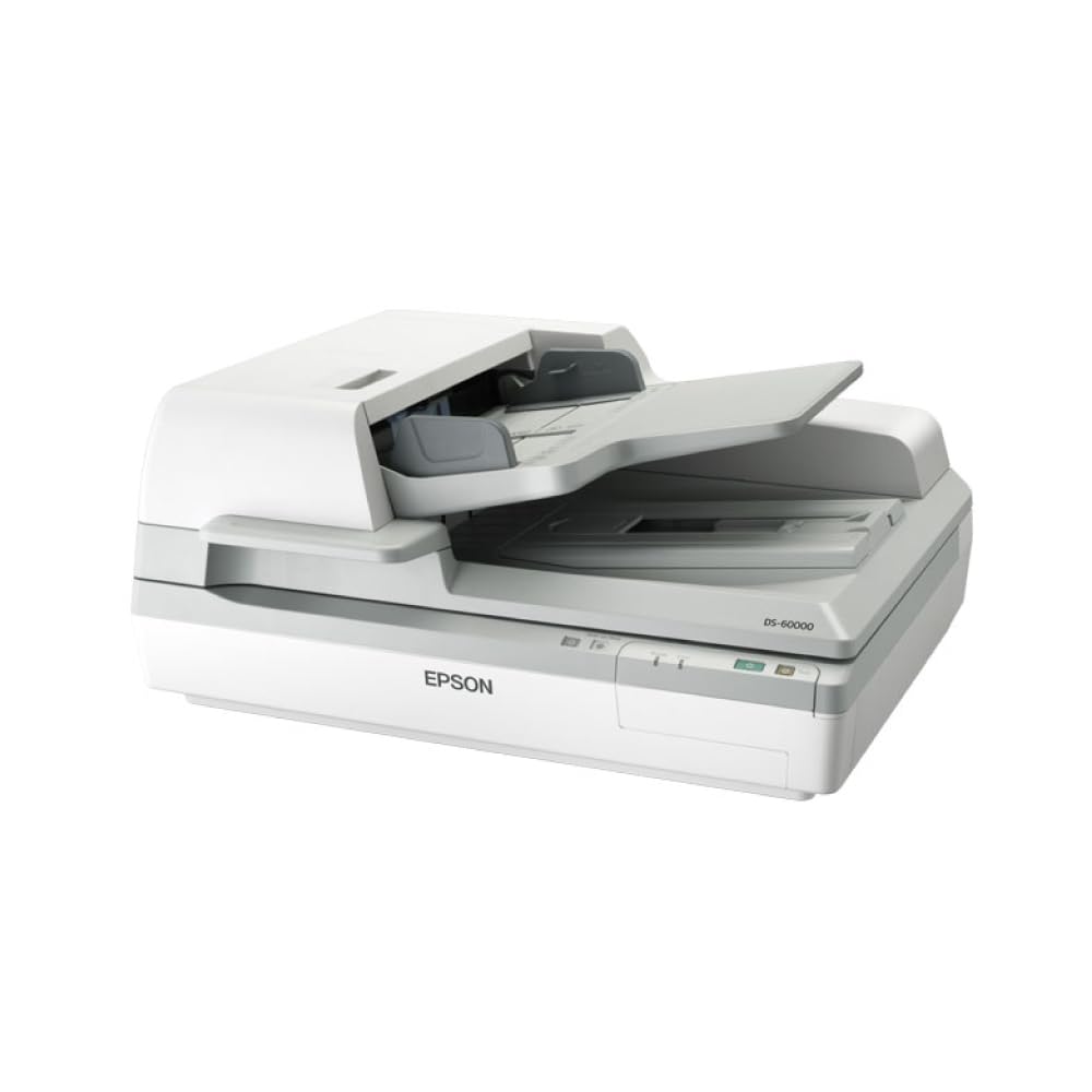 【中古】(非常に良い)EPSON A3高耐久フラットベッドスキャナー DS-60000 A3対応 600dpi CCDセンサー ADF搭載 両面同時読み取り対応 重送検知機能搭載 スタンダードモデル
