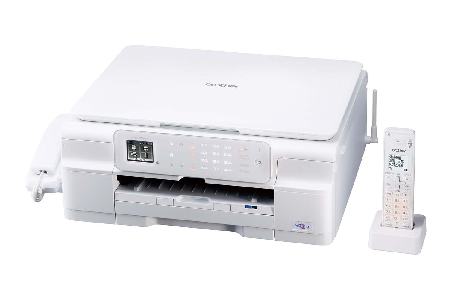 【中古】brother A4インクジェット印刷機結びあわせる機／FAX／10／12ipm／無線電話ローカルエリアネットワーク／デジタル子機1台 MFC-J727D