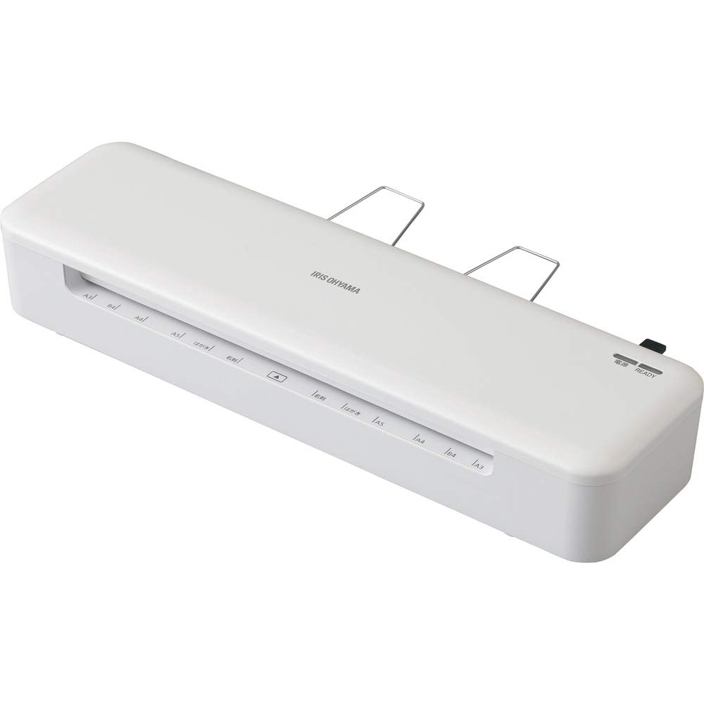 【中古】(非常に良い)アイリスオーヤマ ラミネーター A4／A3対応 ~150μm対応 ウォームアップ時間35秒 波打ち防止 リバース機能付き ホワイト HSL-A32-W