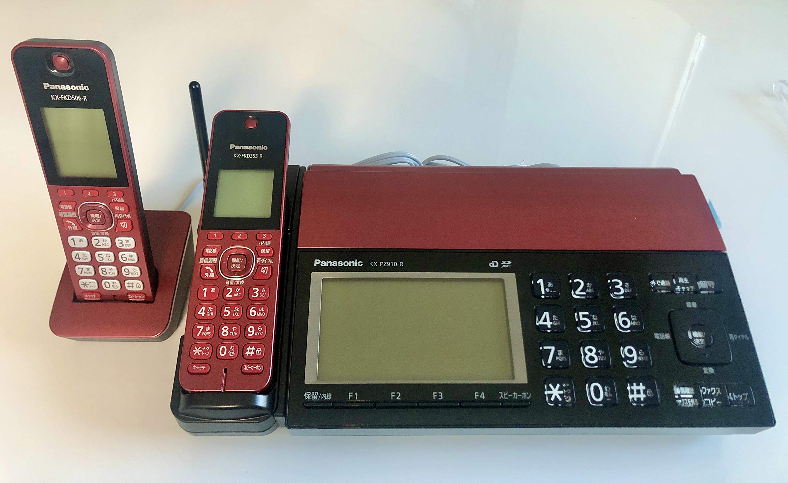 【中古】(人並み外れたに好いたらしい)パナソニック デジタルコードレス決まり切った紙ファクシミリ ボルドーワイン赤いことPanasonic おたっくす KX-PZ910DL-R
