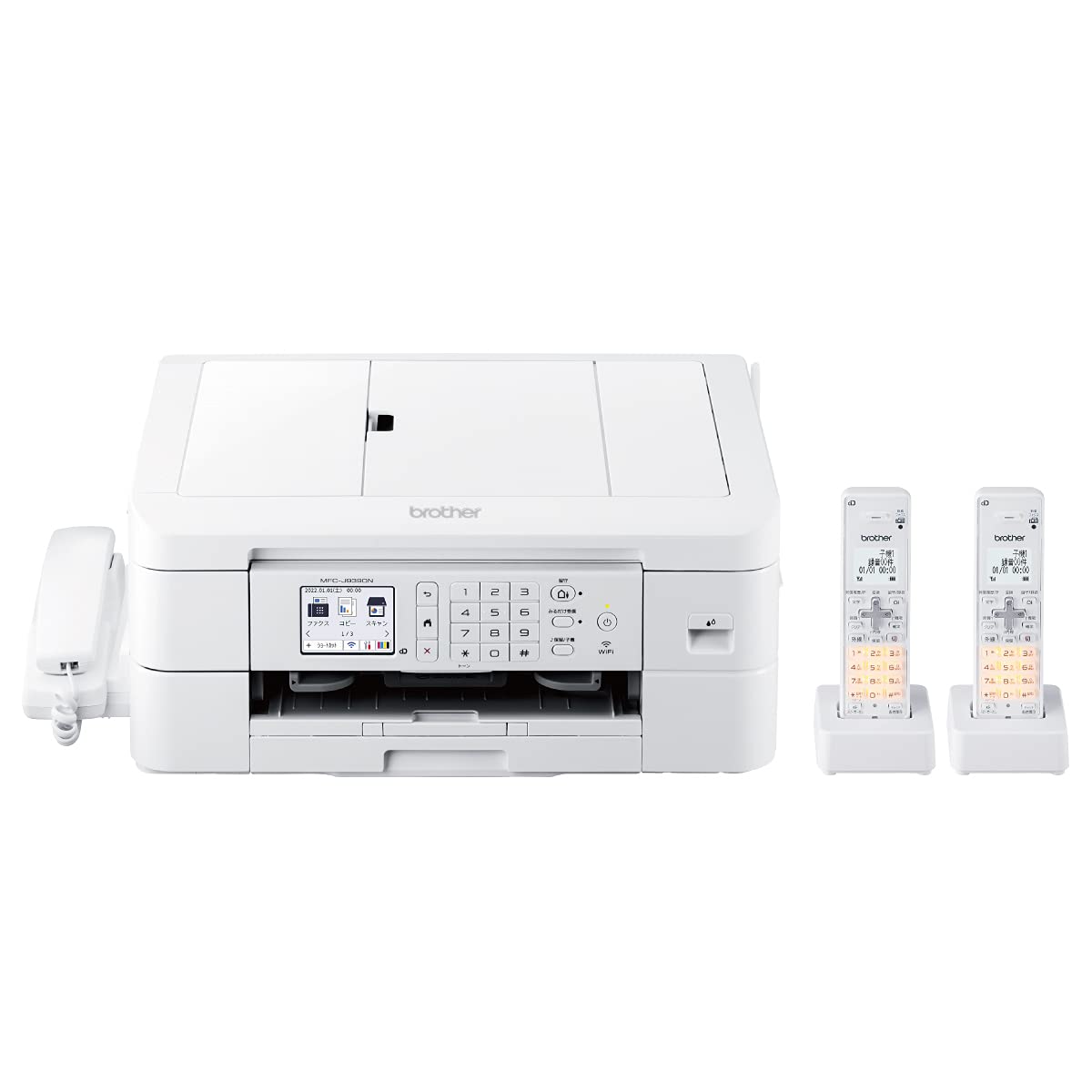【中古】(非常に良い)ブラザー工業 プリンター A4インクジェット複合機 MFC-J939DWN (FAX／電話機／子機2台／Wi-Fi／自動両面印刷／スマホ・タブレット接続／ADF／レーベル印刷) 通常