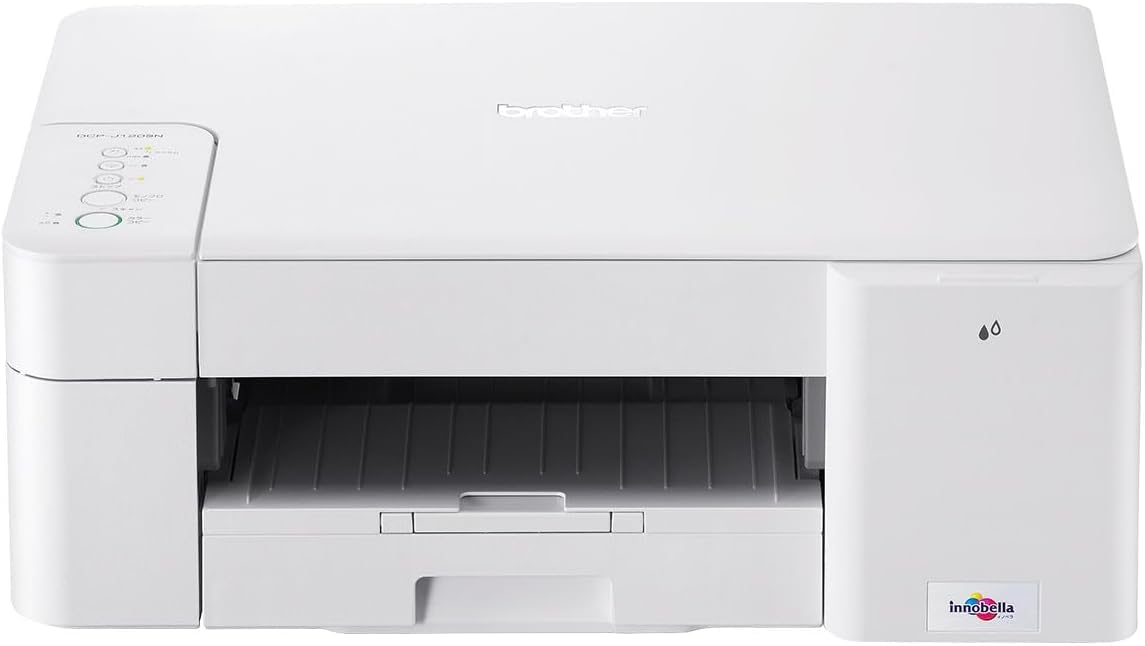【中古】茶飲み友だち 印刷機 大電気容量一塁手貯蔵タンク A4インクジェット結びあわせる機 DCP-J1203N (Wi-Fi／スマホ・タブレット繋ぎ合わせる)