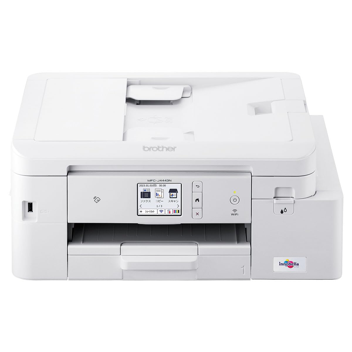 【中古】(非常に良い)ブラザー プリンター 大容量ファーストタンク A4インクジェット複合機 MFC-J4443N (FAX／Wi-Fi／自動両面印刷／ADF／在宅学習・在宅ワーク向け)