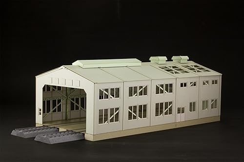 【中古】(非常に良い)PLUM 電車庫 1／80スケール 未塗装組立 ペーパークラフト MS062 ジオラマ用品 再販