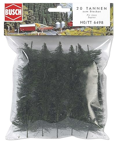 【中古】(未使用品)Busch Environnement - BUE6498 - Mod?lisme Ferroviaire - 20 Sapins ? Planter - Echelle HO