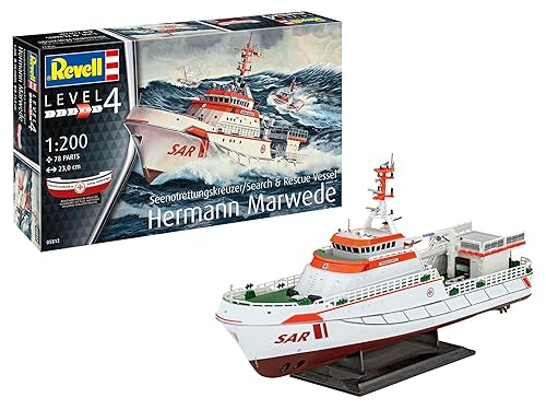 【中古】(非常に良い)ドイツレベル 1／200 DGzRS ハーマンメルベーデ 救難艇 プラモデル