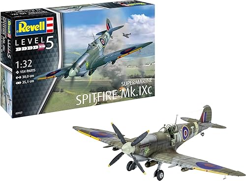 【中古】ドイツレベル 1／32 イギリス空軍 スピットファイア MK.9C プラモデル 03927