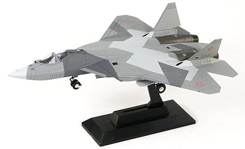 【中古】(非常に良い)ピットロード 1／144 SNシリーズ ロシア空軍 戦闘機 Su-57 プラモデル SN21 成型色