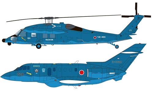 【中古】(未使用品)プラッツ 1／144 航空自衛隊 U-125／UH-60J 小松救難隊 自衛隊刺繍パッチ付属 プラモデル PF-75