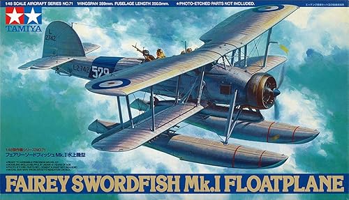 【中古】タミヤ 1／48 傑作機シリーズ No.71 フェアリーソードフィッシュ Mk.I 水上機型 61071