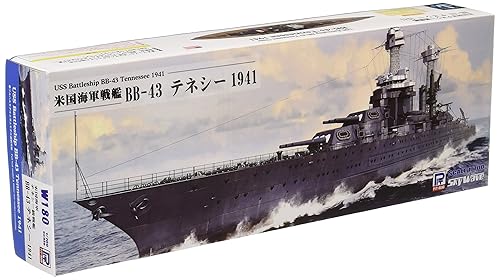 【中古】ピットロード 1／700 W180 米海軍 戦艦 BB-43 テネシー 1941