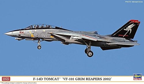 【中古】(非常に良い)ハセガワ 1／72 アメリカ海軍 F-14D トムキャット VF-101 グリムリーパーズ 2002 プラモデル 02444
