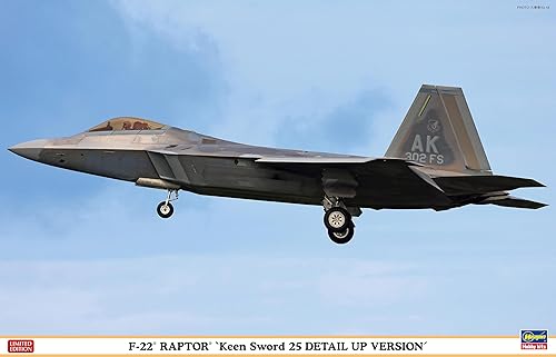 【中古】ハセガワ(Hasegawa) 1／48 アメリカ F-22 ラプター キーンソード25 ディテールアップバージョン プラモデル 07551 (飛行機)