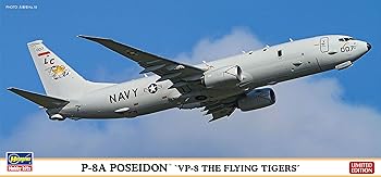 【中古】(未使用品)ハセガワ 1／200 アメリカ海軍 P-8A ポセイドン VP-8 ザ・フライングタイガース プラモデル 10830