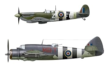 【中古】(未使用品)ハセガワ 1／72 スピットファイアーMk.IXC&ボーファイターMk.X オーバーロード