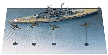 【中古】(非常に良い)ピットロード 1/700 SPSシリーズ ドイツ海軍 戦艦 ティルピッツ VS イギリス空軍 情景ペーパーベース(290×185mm 2枚入) プラモデル SPS22