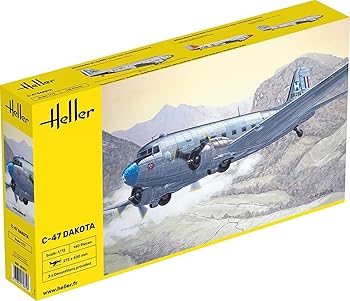 【中古】プラッツ エレール 1／72 軍用戦闘機 C-47 ダコタ プラモデル HE30372 (飛行機)