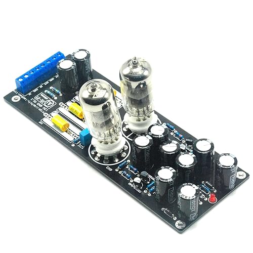 【中古】(人並み外れたに好いたらしい)6N3 * 2（5670 ／ 6H3）ステレオチューブプリアンプ精神的な統合済みボードチューブバッファーAC12V