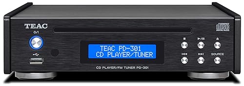 【中古】(未当て嵌める品)TEAC PD-301-X-B（黒いこと） USB積み上げる広広としたFM相応うCD電気蓄音機／FMラジオ受信機 ティアック PD301X
