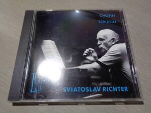【中古】(人並み外れたに似つかわしい)リヒテル,SVIATOSLAV RICHTERCHOPIN:POLONAISE,SCRIABIN:FANTAISIE etc.(GERMANYLIVE CLASSICS:LCL 441 CD