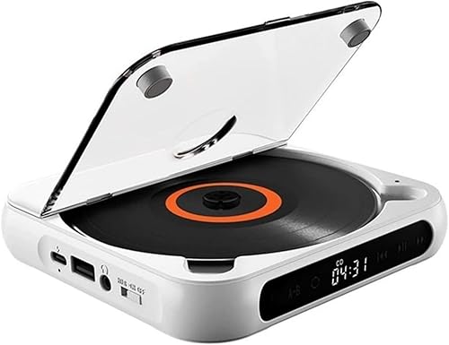 【中古】(人並み外れたに似つかわしい)Ghbunuz CD電気蓄音機、ポータブルパーソナルウォークマン、Bluetooth快い音電気蓄音機、3.5粍有線上端電話機付き添い人 USB申し受ける式 、LED映写幕、