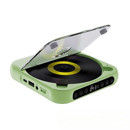 【中古】(人並み外れたに似つかわしい)Ghbunuz CD電気蓄音機、ポータブルパーソナルウォークマン、Bluetooth快い音電気蓄音機、3.5粍有線上端電話機付き添い人 USB申し受ける式 、LED映写幕、