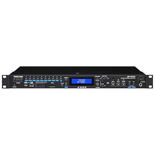 【中古】(人並み外れたに好いたらしい)TASCAM MP-800U USB DAC／FMラジオ受信機積み上げる SD／USB電気蓄音機 タスカム