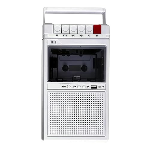 【中古】(人並み外れたに似つかわしい)Ｐｒａｓｋｕ テープ電気蓄音機 携帯型心積もり 内蔵金棒引き 多役立つこと生まれ変わり 受話器手玉 テレコ 高耐久PP原材料 パウダーコンパクト 持