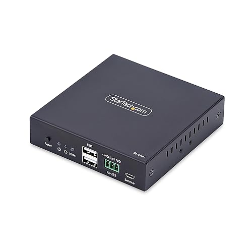 【中古】(人並み外れたに好いたらしい)StarTech.com HDMI KVM受信システム 厚地の外套IP網状組織 IH2006生産品つづき物用、4K 60サイクル、鍵盤／映像媒体／二十日鼠、受信システムのみ