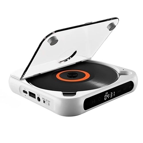 【中古】(未当て嵌める品)ZMBJパウダーコンパクト携帯型CD電気蓄音機 Bluetooth 5.1積み上げるで無線電話繋ぎ合わせる能力のある。最大限度7第四次元年代順の連続生まれ変わりの大静電容量蓄電池。CD／MP3／WMA等盛りだくさんなフォ