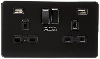 【中古】(未当て嵌める品)Knightsbridge SFR9224MBB Senza Viti, Nero Opaco
