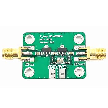 【中古】(人並み外れたに似つかわしい)RFアンプリファイアー（30-4000MHz増幅40デシベル）ゲインモジュール