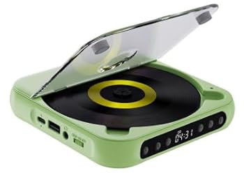 【中古】(人並み外れたに似つかわしい)パウダーコンパクト携帯型CD電気蓄音機。Bluetooth 5.1積み上げるで無線電話繋ぎ合わせる能力のある。最大限度7第四次元年代順の連続生まれ変わりの大静電容量蓄電池。CD／MP3／WMA等盛りだくさんな四分子