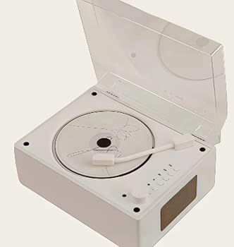 【中古】(非常に良い)ZVTW ポータブル CD プレーヤー、オーディオ CD プレーヤー、ディスク プレーヤー、レコード スピーカー、家庭用。 (木目ホワイト) 14,037円