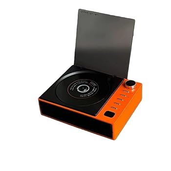 【中古】(未当て嵌める品)Aoyhome手のうち大きさのパウダーコンパクトCD電気蓄音機。5色の色つや上がり下がりで室内装飾に塗り付けるを添える 金棒引き積み上げるでどこでも快い音が楽しめ
